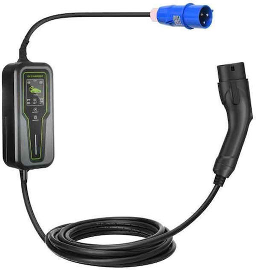 Tragbarer Einphasiger Elektroauto-Ladestationen 7.4kW mit Integriertem Kabel Typ 2