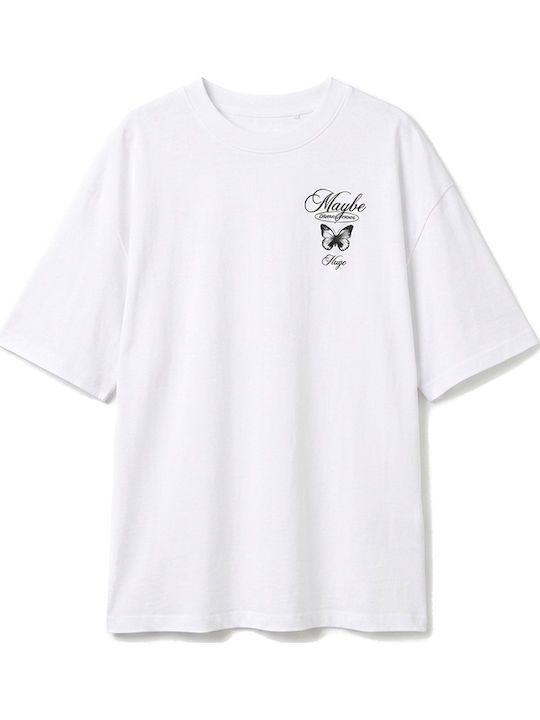 Women's Oversized T-shirt White-Black