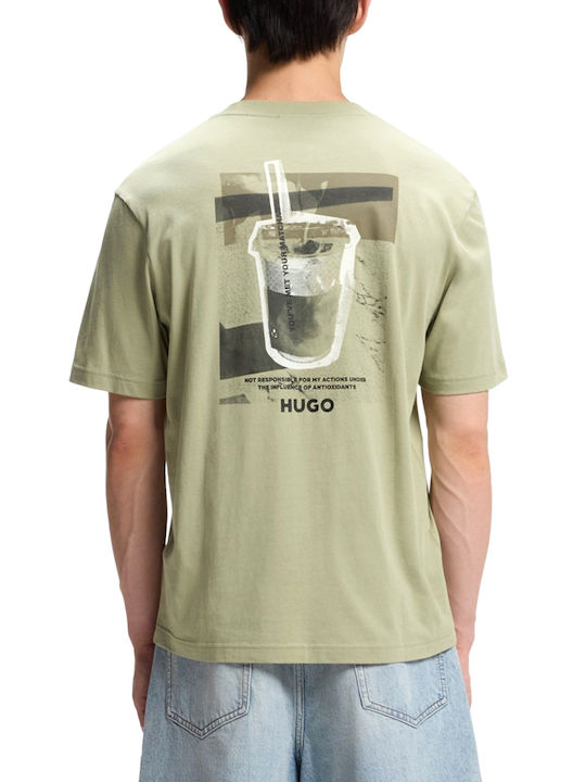 Hugo Tricou Alb-Negru-Verde