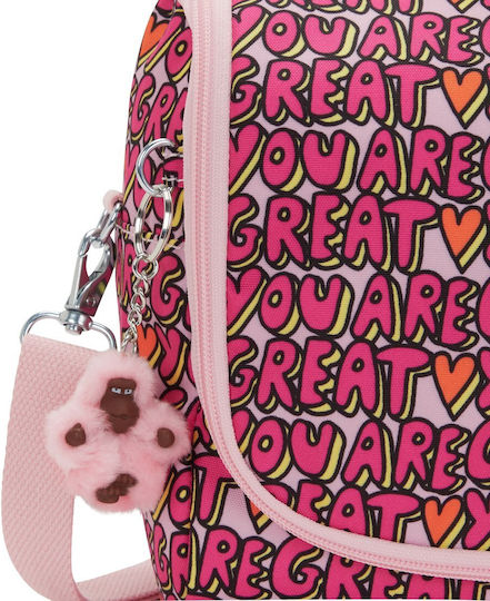 Kipling Kichirou Kids' Shoulder Lunch Bag 6 Litre Pink 20.5x12.5x23cm