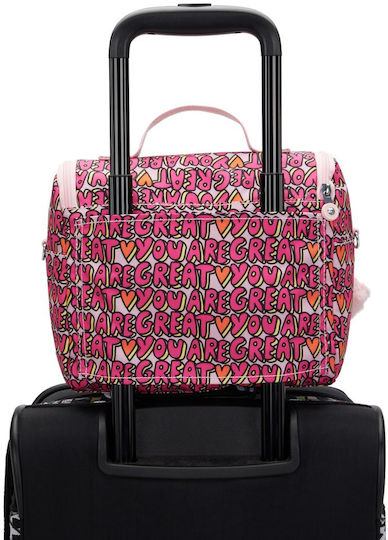 Kipling Kichirou Kids' Shoulder Lunch Bag 6 Litre Pink 20.5x12.5x23cm