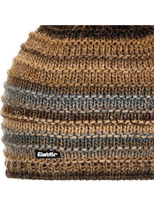 Lux Beanie Women's Knitted Beanie in Brown Colour