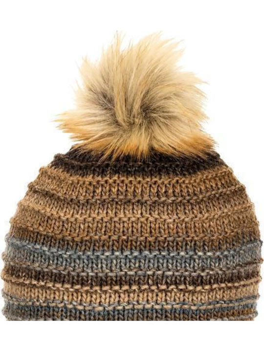 Lux Beanie Women's Knitted Beanie in Brown Colour