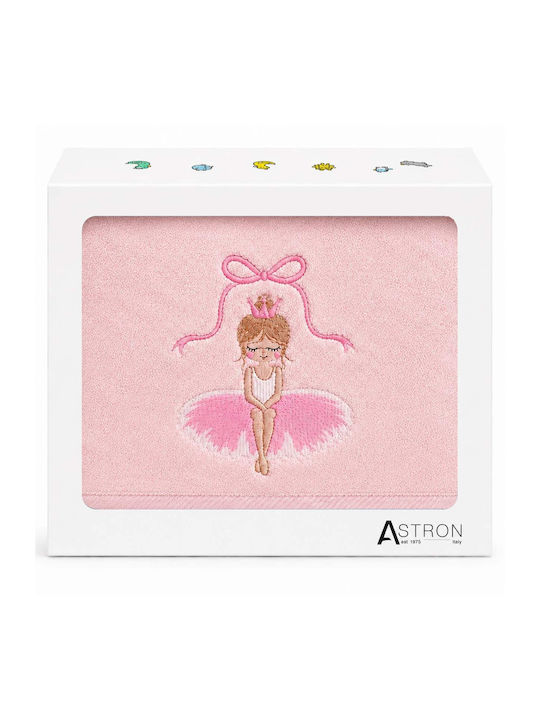 Astron Italy Σετ Βρεφικές Πετσέτες 2τμχ Ballet Girl Βάρους 500gr/m²