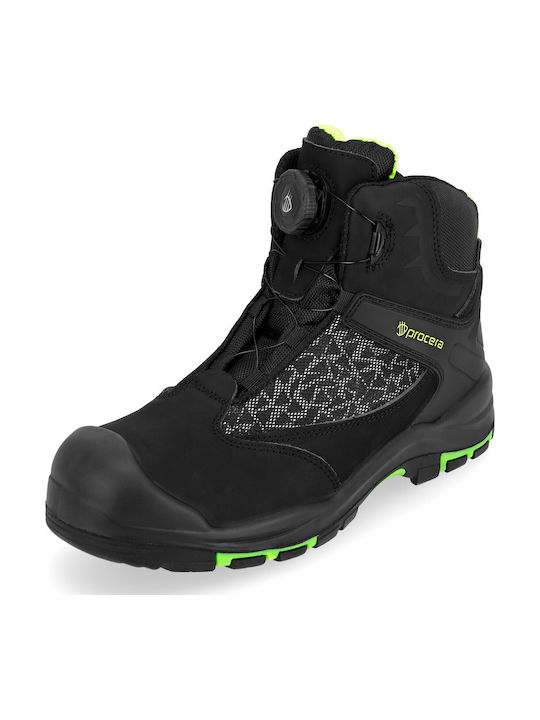 Work Boots S3 Leather Waterproof Quick Lacing System Marker