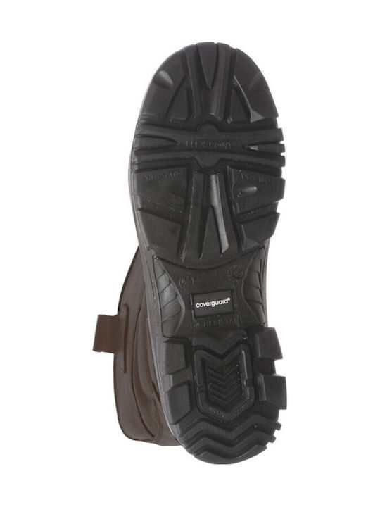 Coverguard Cizme de Securitate Brown S3 cu Certificare CI,SRC