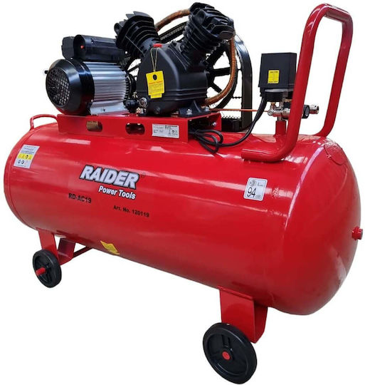 Raider RD-AC19 Μονοφασικό Κομπρεσέρ Αέρος 94dB με Αεροφυλάκιο 200lt