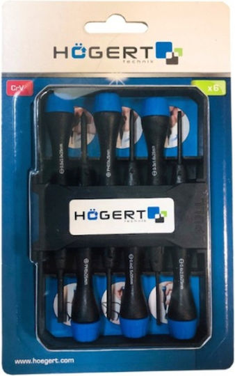 Högert Set 6 Magnetice Șurubelnițe Electricianului VDE 1000V De Precizie