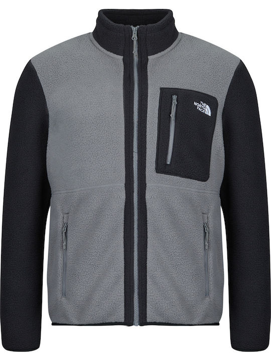 Yumiori Herren Fleecejacke Grau