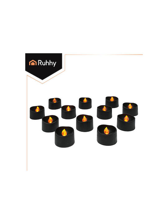 Ruhhy Decorative Lamp Wax Polish Black 12pcs