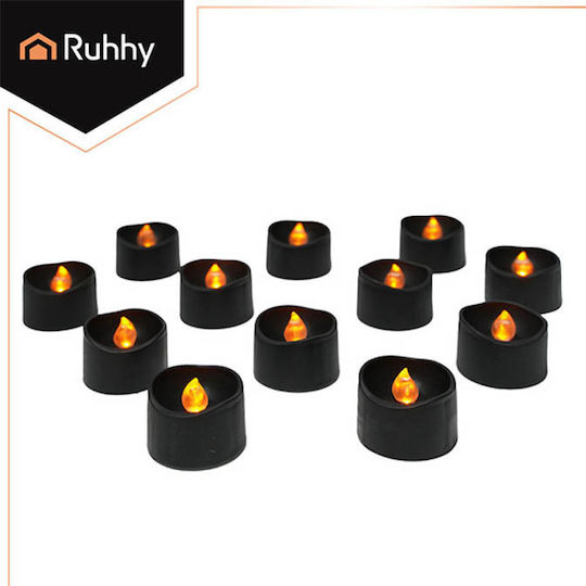 Ruhhy Decorative Lamp Wax Polish Black 12pcs