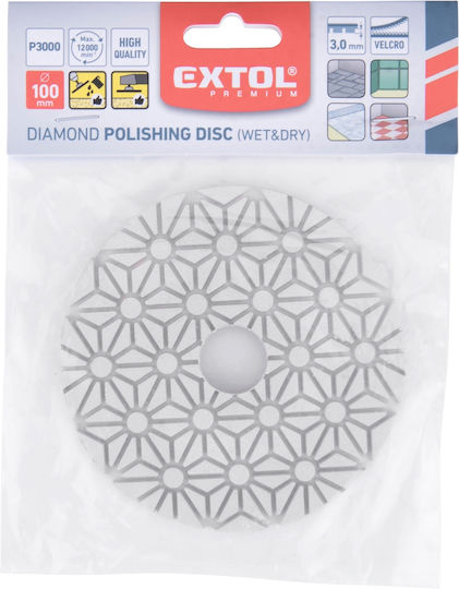 Disc Velcro Diamantat De 100mm Extol 8803099 P3000