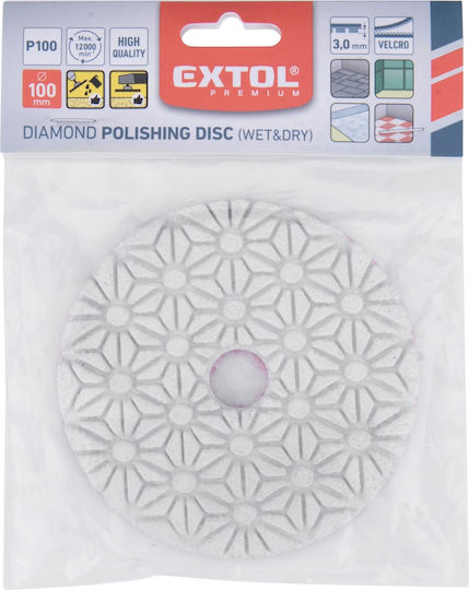 Disc De Șlefuire Diamant Granulație 100 Extol Premium 8803092 Ø100mm