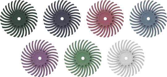 Set Radial Schleifscheiben Mini Schleifer Extol 52 Stück 8803762 25mm P80-p2500