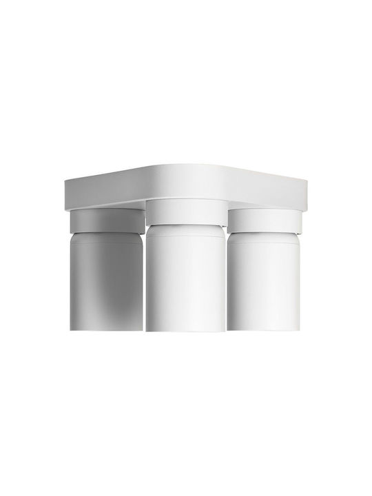 Orno Triple Spot with Socket GU10 in White Color