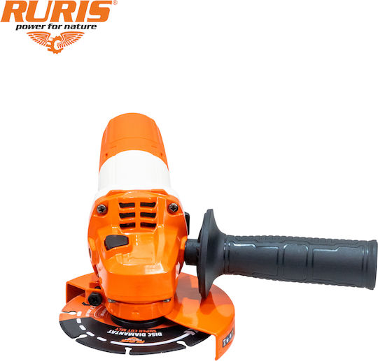 Ruris Ra850 – 850 W Angle Grinder 125 Mm Disc 11000 Rpm Power Off System Soft Grip Handle
