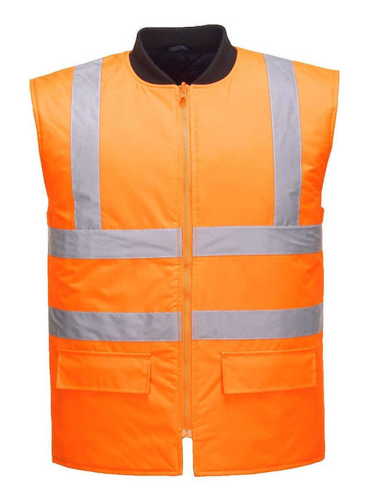 Jachetă De Lucru Cu Elemente Reflectorizante 4-1 Bicolor Traffic Portocalie Portwest S471ONRonrl