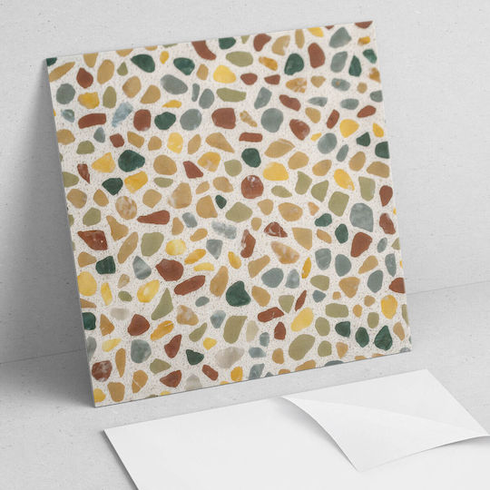Vinyl Tile Stickers Ideal for Modern Interiors Mosaic Stone Pattern 9x30x30 pcs