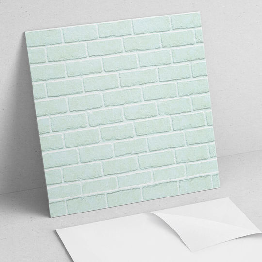 Easy Install Vinyl Tile Set Wall Brick Design 9x30x30 Cm