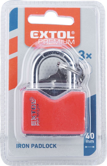 Metall Vorhängeschloss 40 Mm Extol 8857464 Schlüsseloses Sperrbar 3 Schlüssel
