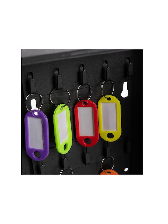 Malatec Metallic Wall Key Hook 48 Hooks With Lock 25x8x20cm