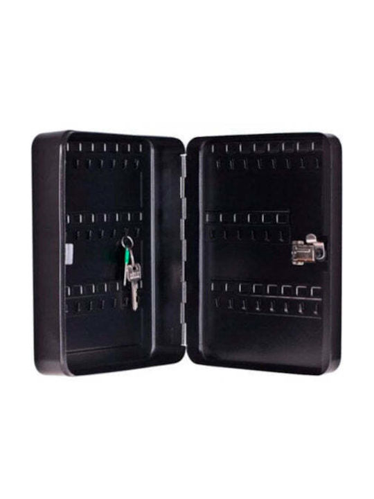 Yale Metallic Wall Key Hook 46 Hooks With Lock 30x24x8cm