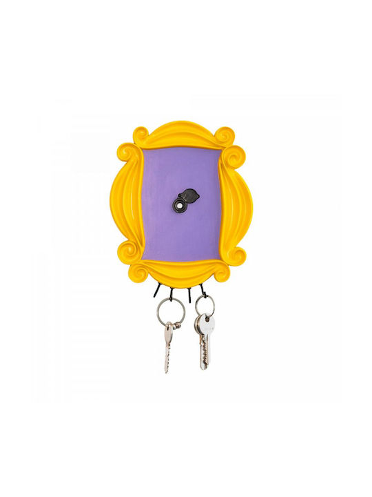 Grupo Erik Wall Key Hook Metallic With Lock 15x1.5x18cm