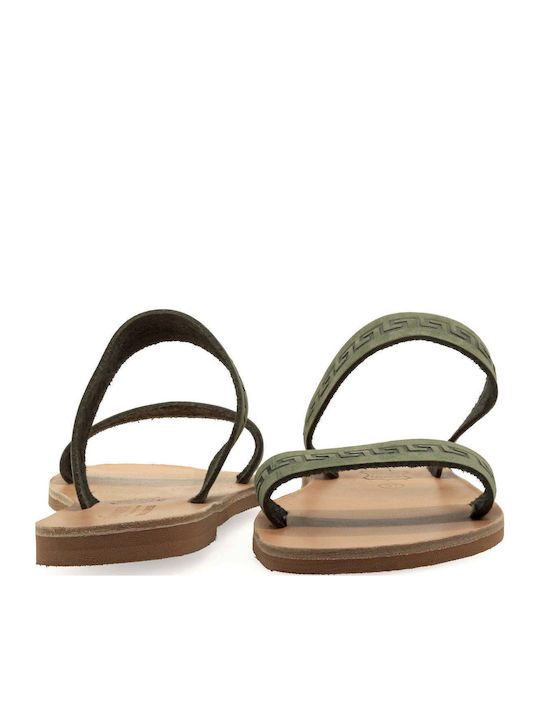 Sandals Slippers Krousa Olive Suede