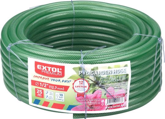 Прозрачен Градински Маркуч 1/2" 25м Extol Premium 900423