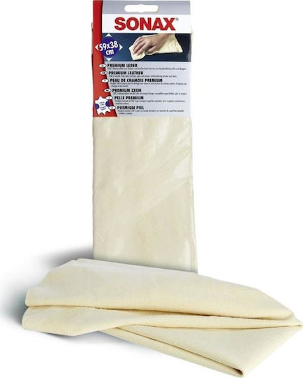 Sonax Premium Φυσικό Δέρμα Στεγνώματος 59x38cm