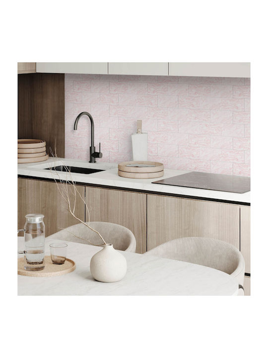 Vinyl Tile Stickers Ideal for Modern Interiors Marble Wave Design 9x30x30 pcs
