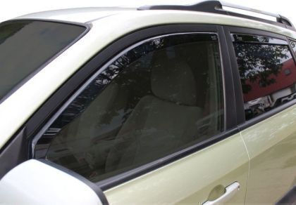 Heko Set of Windbreakers Front and Rear Car Dark Fime for Hyundai Tucson 4pcs