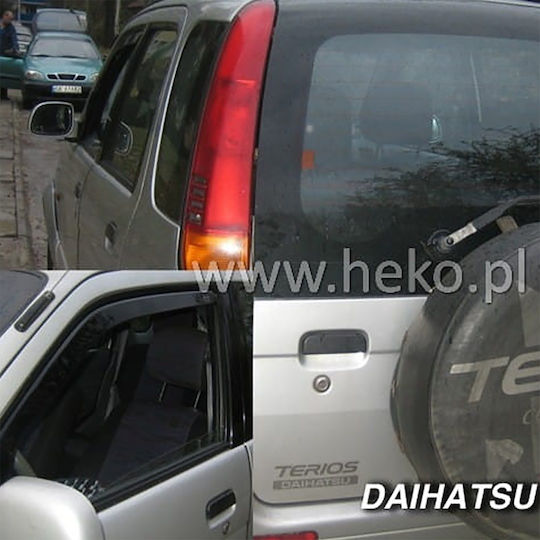 Heko Set of Windbreakers Front Car Dark Fime for Daihatsu Terios I 5D 1998-2005 2pcs