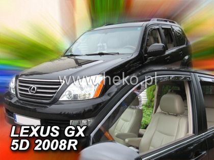 Heko Set of Windbreakers Front Car Dark Fime for Toyota Lexus 2pcs