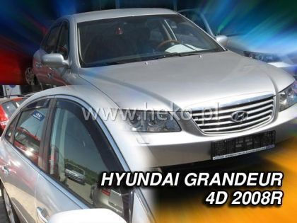 Heko Set of Windbreakers Front Car Dark Fime for Hyundai Getz 5D 2002-2008 2pcs