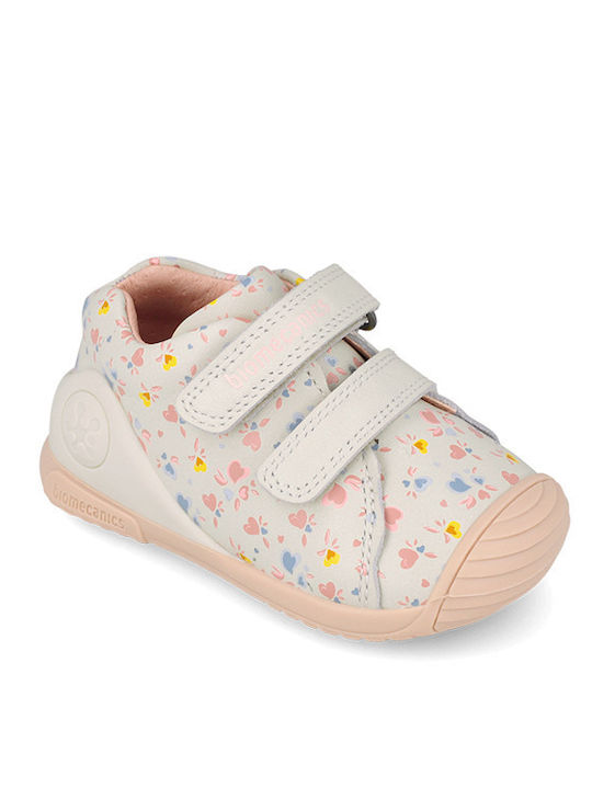 Kids Sneakers with Hoop & Loop Closure Multicolour