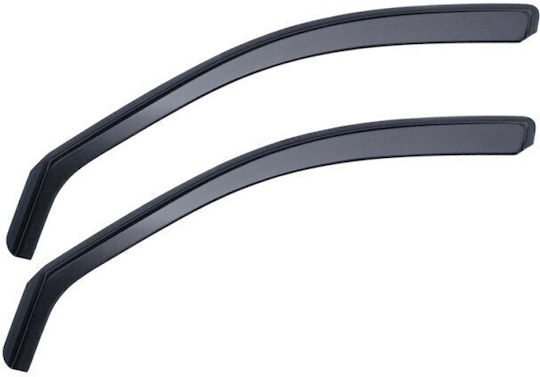 Heko Set of Windbreakers Front Car Dark Fime for Mazda 3 2pcs