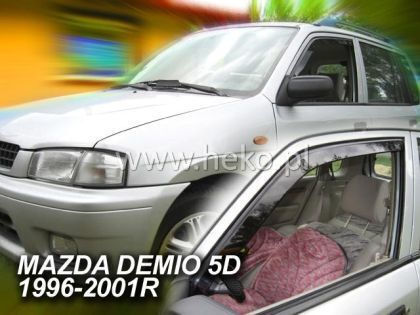 Heko Set of Windbreakers Front Car Dark Fime for Mazda Demio 2pcs