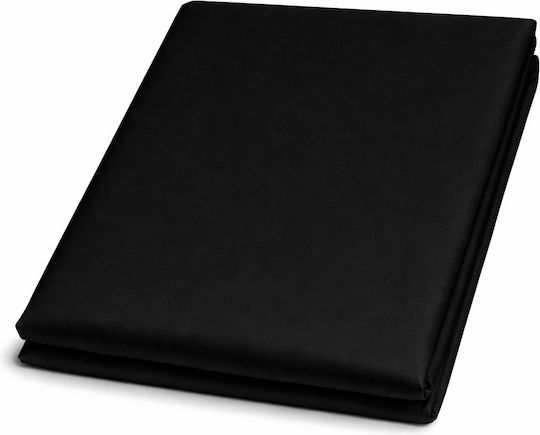 Darymex Bettlaken King Size mit Gummiband 200x220cm. Schwarz
