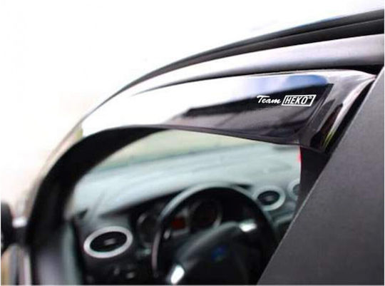 Heko Set of Windbreakers Front Car Dark Fime for Kia Rio 2pcs