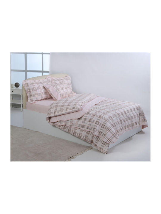 Silk Fashion Bed Sheet Set With 2 Pillowcases Super Double 230x260cm 3 Pieces