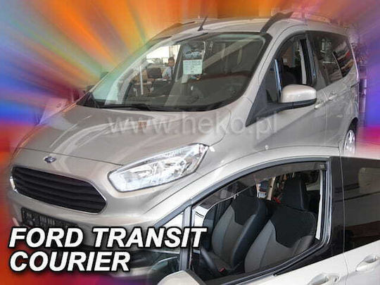 Heko Set of Windbreakers Front Car Dark Fime for Ford Transit Courier 2pcs