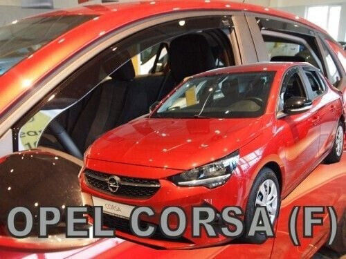 Heko Set of Windbreakers Front Car Dark Fime for Peugeot 208 Opel Corsa F 5D 2019+ 2pcs