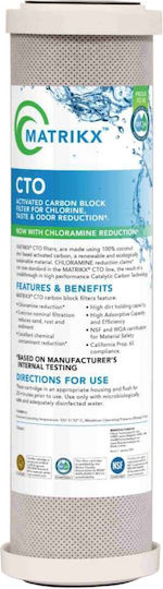 Atlas Filtri Countertop and Under Sink Water Filter Replacement made of Activated Carbon 10" CB-AF CTO SX 5 μm 2pcs