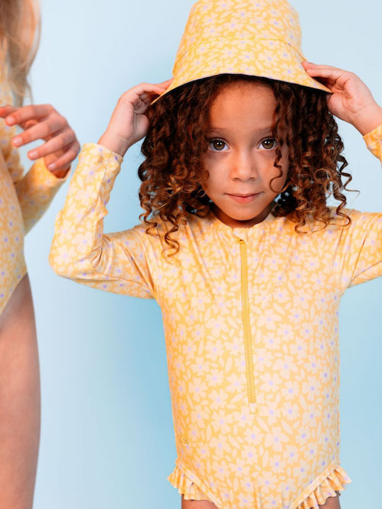 Swim Essentials Costum De Baie Pentru Copii Întreg Cu Mâneci Lungi Galben Flowers Swim Essentials Costum De Baie Pentru Copii Întreg Cu Mâneci Lungi Galben Flowers