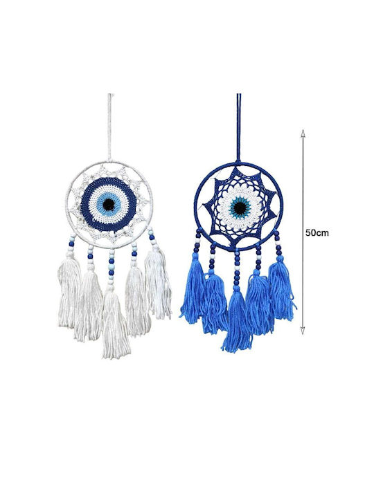 Decorative Handmade White Dreamcatcher 50cm (Various Colors)