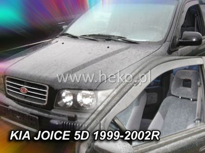 Heko Set of Windbreakers Front Car Dark Fime for Kia Shuma 2pcs
