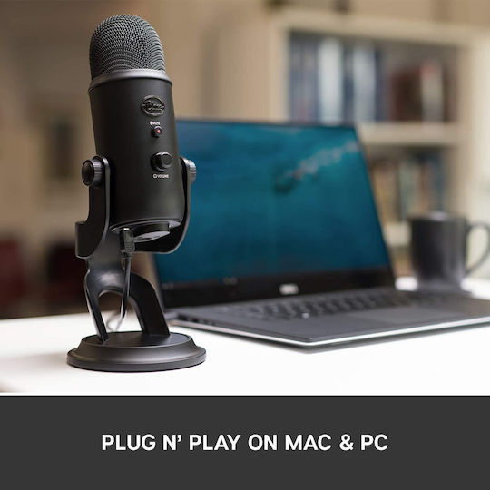 Blue Microphones Yeti Комплект Кондензаторен Микрофон USB Настолен за Вокали