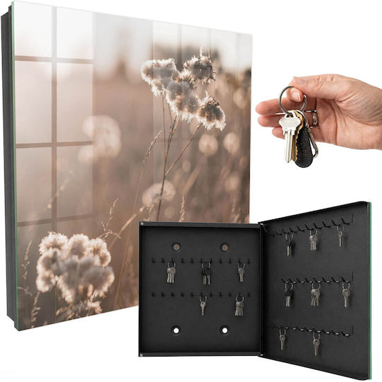 Tulup Metallic Key Hooks 50 Hooks 30x30x5cm