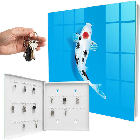 Tulup Metallic Key Hooks 50 Hooks 30x30x5cm